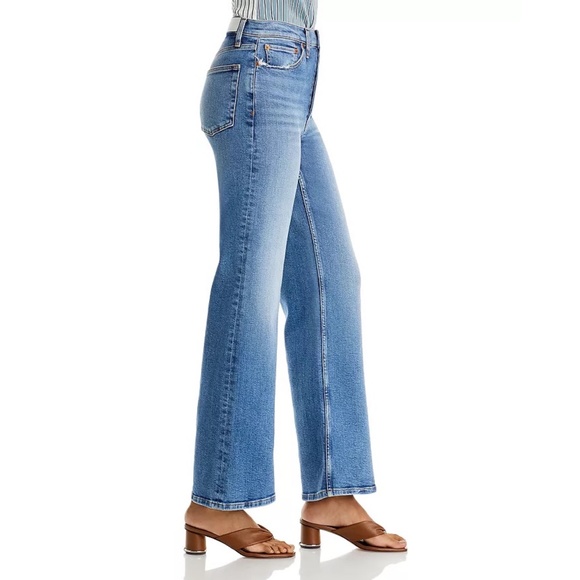 NWT ✨RE/DONE✨ '70s Ultra High Rise Wide Leg Jeans in Indigo Storm Sz 26, 29 - Picture 2 of 16